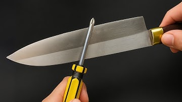 Make Your Dull Knife Razor Sharp in 1 Minute – No Sharpener Needed!