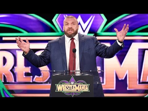 Triple H impersonates The Rock as he looks ahead to WrestleMania's return to New Orleans