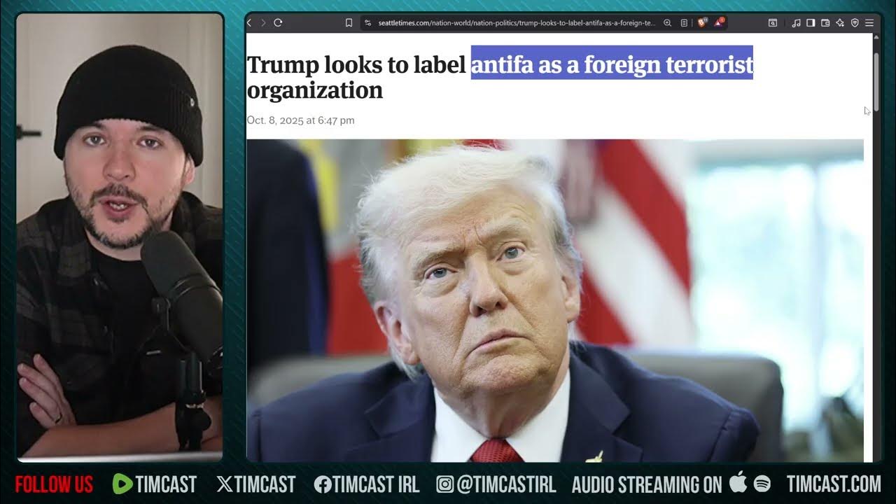 Trump To Declare Antifa FOREIGN Terror Org, DOJ Will Treat Them Like Cartels | Tim Pool
