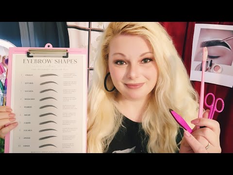  ASMR Eyebrow Shaping Consultation Soft Spoken Personal Attention ✨Brow Mapping & Shaping