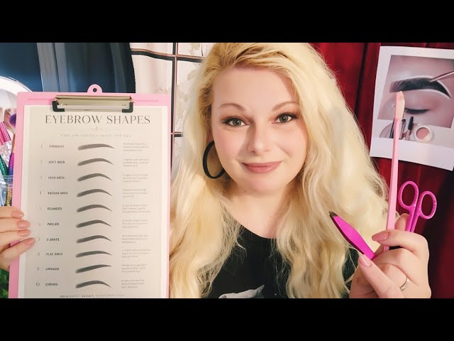  ASMR Eyebrow Shaping Consultation Soft Spoken Personal Attention ✨Brow Mapping & Shaping