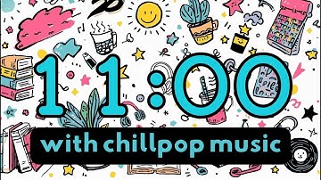 11 Minute Relaxing Timer ⏳ | Chill LoFi Beats with Fun Doodle Background