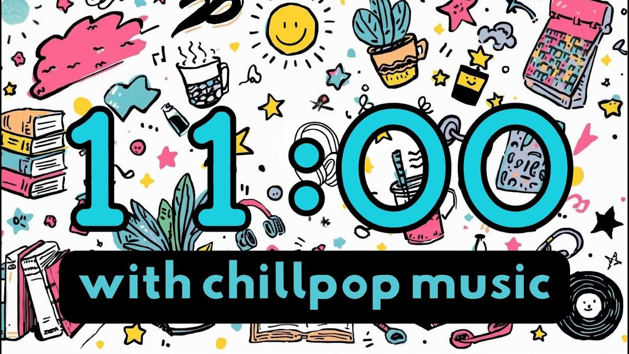 11 Minute Relaxing Timer ⏳ | Chill LoFi Beats with Fun Doodle Background