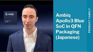 Ambiq のApollo3 Blue QFNパッケージ