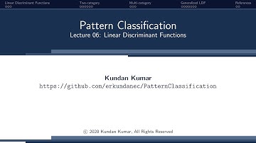 Lec06: Linear Discriminant Functions - Part4