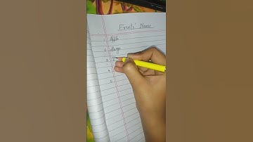 # Cursive writing #Fruits name #english #shorts
