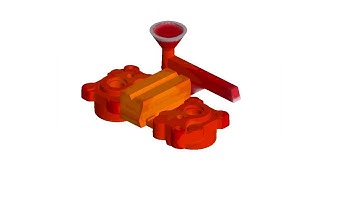 SolidWorks Animation. Casting Process.