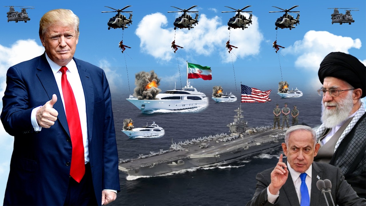 ANMWEY ETAZINI GETAN KOULE 9 BATO DE GÈ POU IRAN...GOW PANIK IRAN FRAPE YO TOU GÈ A VIN PI KONPLIKE