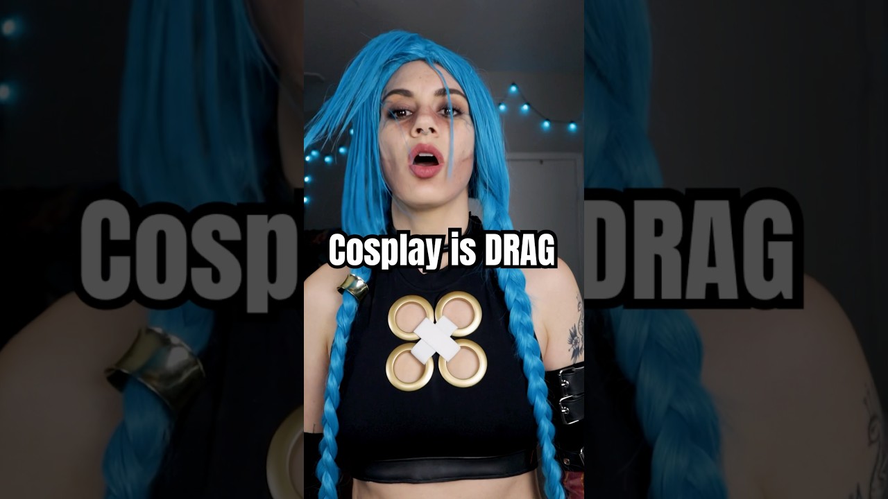 ⚠️ COSPLAY IS DRAG ⚠️ #diycosplay #cosplaytutorial #jinxcosplay #cosplaytransition