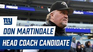 Celebrity Don Martindale Interviews for Giants Head Coach Position | New York Giants Wealth
