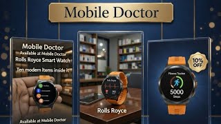 Rolls Royce Smart Watch Unboxing & Review | ১০% OFF | JS43 Series II AMOLED | Mobile Doctor BD