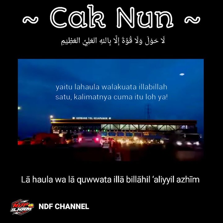 WEJANGAN CAK NUN || LA HAULA WALA QUWATA ILLA BILLAH #shorts