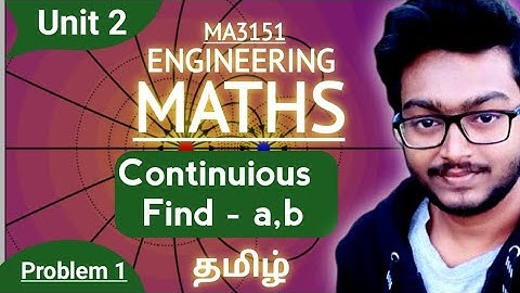 Continuity problems in Tamil MA3151 Matrices and Calculus