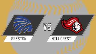 BASEBALL:  Preston vs. Hillcrest (3-08-24) 2:30 PM