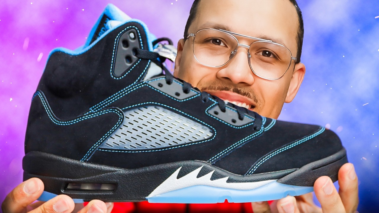 Air Jordan 5 UNC Black University Blue 2026 - YouTube