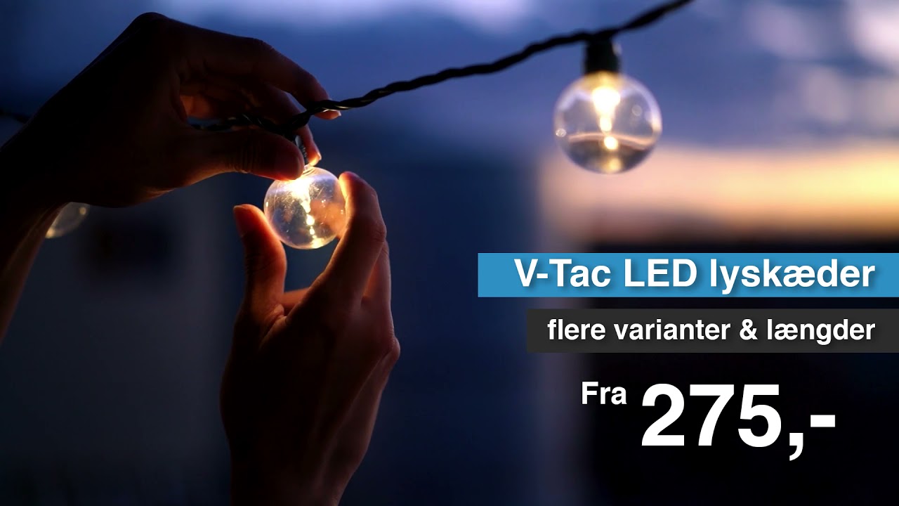 Sommerstemming i haven med V-Tac lyskæder
