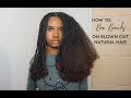 How to: Box Braids on Blown Out Natural/ Curly Hair | Meriah John