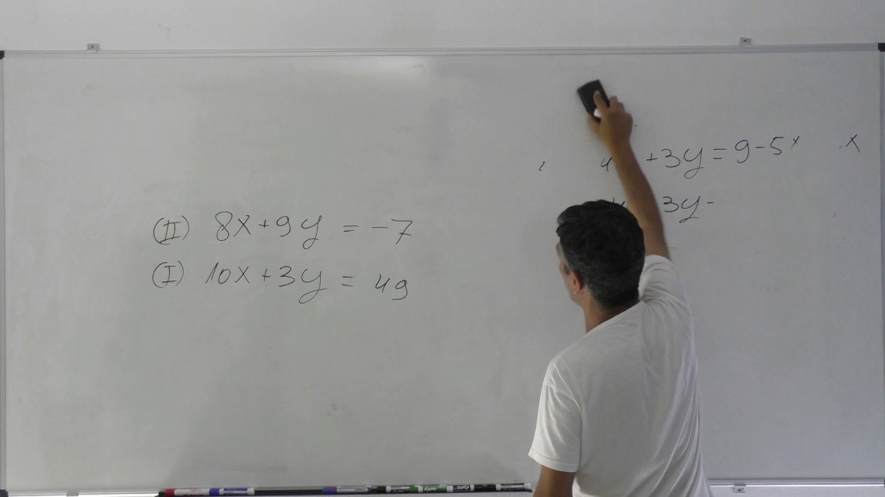 פתרון של שתי משוואות בשני נעלמים-כיתה ח