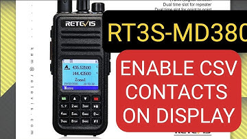 RT3S-MD380/390 Enable CSV Contact Display