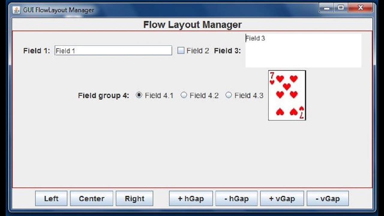 flowlayout in java swing