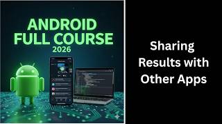 (435) Sharing Results with Other Apps in Android Studio| ACTION_SEND Intent| Complete Android Course