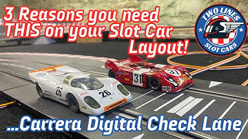 Carrera Digital Check Lane.. 3 reasons you need THIS on your Slot Car Layout!