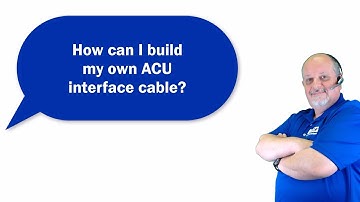 How can I build my own ACU interface cable?