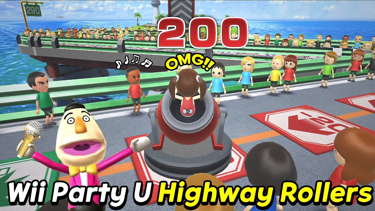 Wii Party U Highway Rollers Gameplay | Joker Vs Sophia Vs Matt Vs Paula | AlexGamingTV
