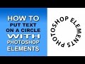 Text on a Circle with Photoshop Elements