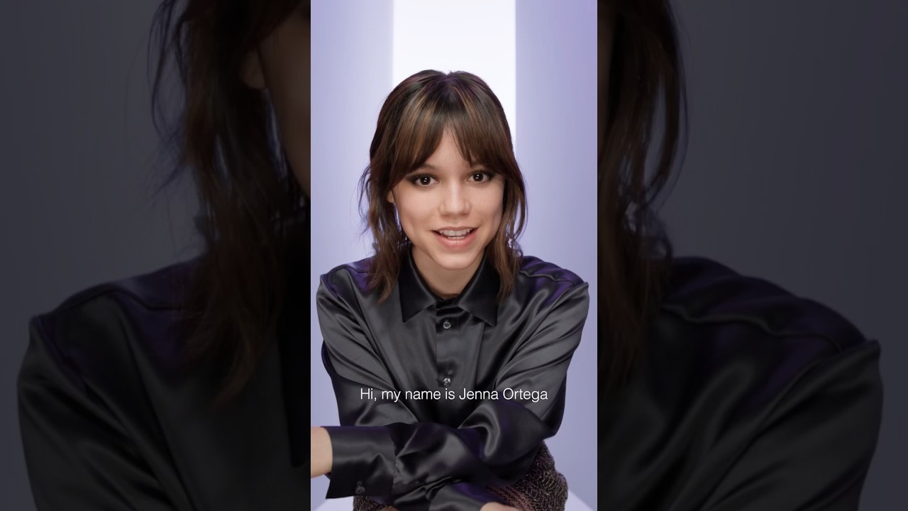 Get up close and personal with Jenna Ortega in this unscripted interview with #GrisDior #shorts