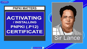 Installing and Activating PNPKI Certificate P12