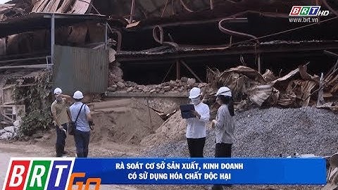 Các cơ sở sản xuất hóa chất facility