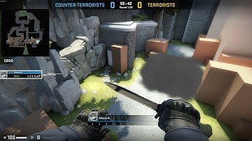 New Tuscan smokes wall on A plant | CSGO