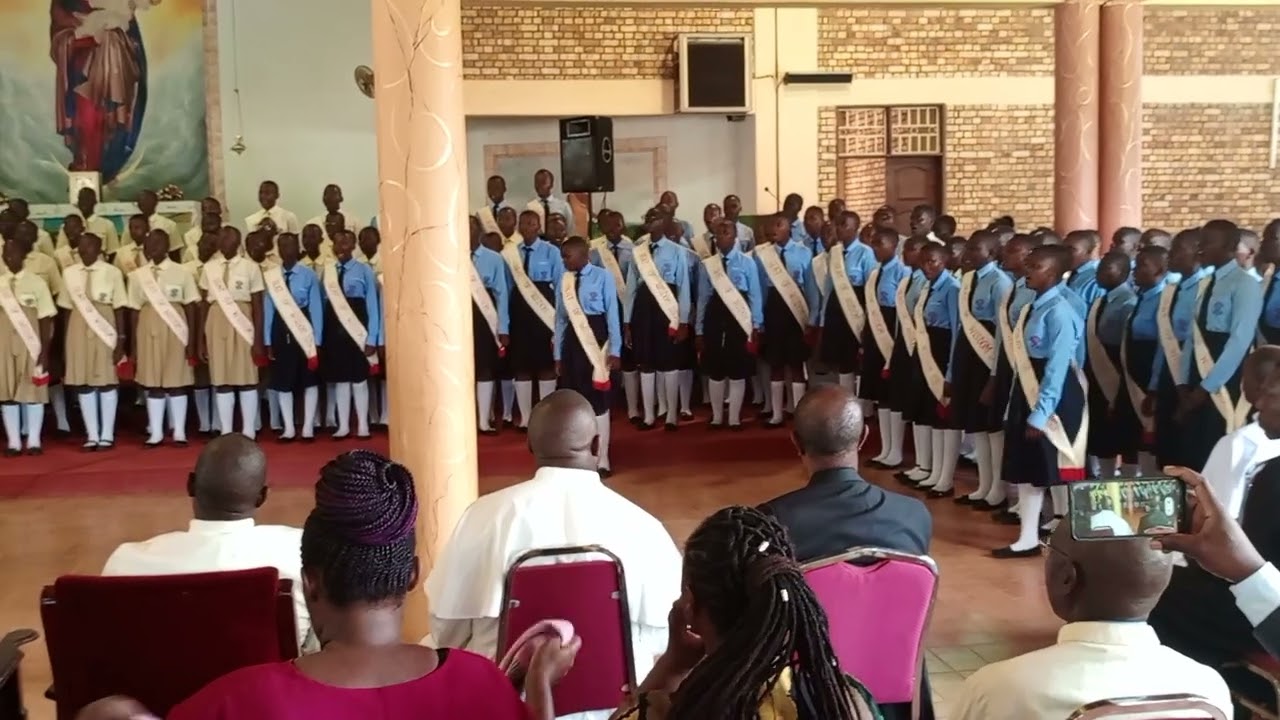 Seat of Wisdom SS choir , at Lugazi cathedral