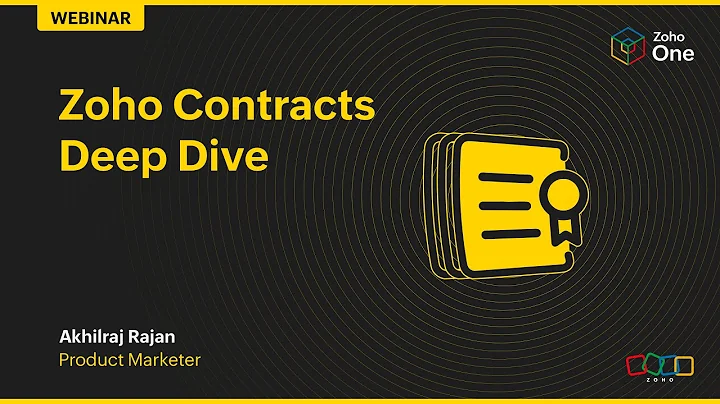 Zoho Contracts - Deep Dive