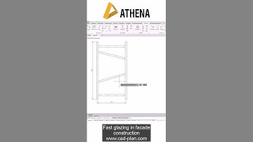 ATHENA - Fast glazing #cnc #2d #cad #facade #design #autocad #engineering #architecture