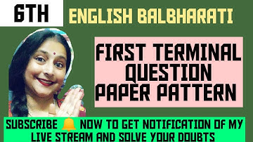 6th Std ENGLISH QUESTION PAPER PATTERN FOR PRACTICE 👍 SUBSCRIBE 🔔TO GET NOTIFICATION OF LIVE STREAM