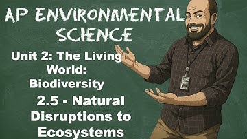AP Environmental Science Unit 2 – Topic 2.5 – Natural Disruptions to Ecosystems