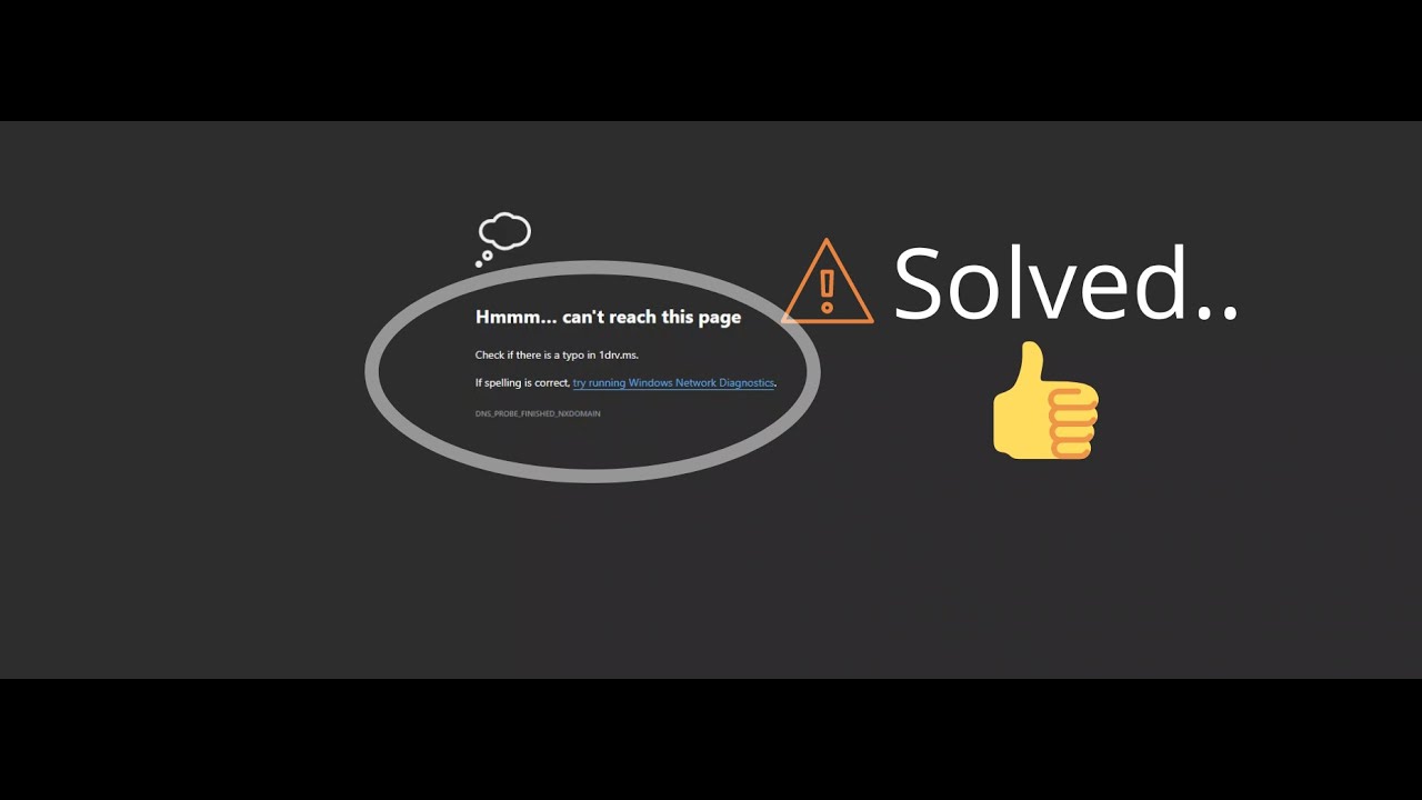 1drv.ms error solved YouTube