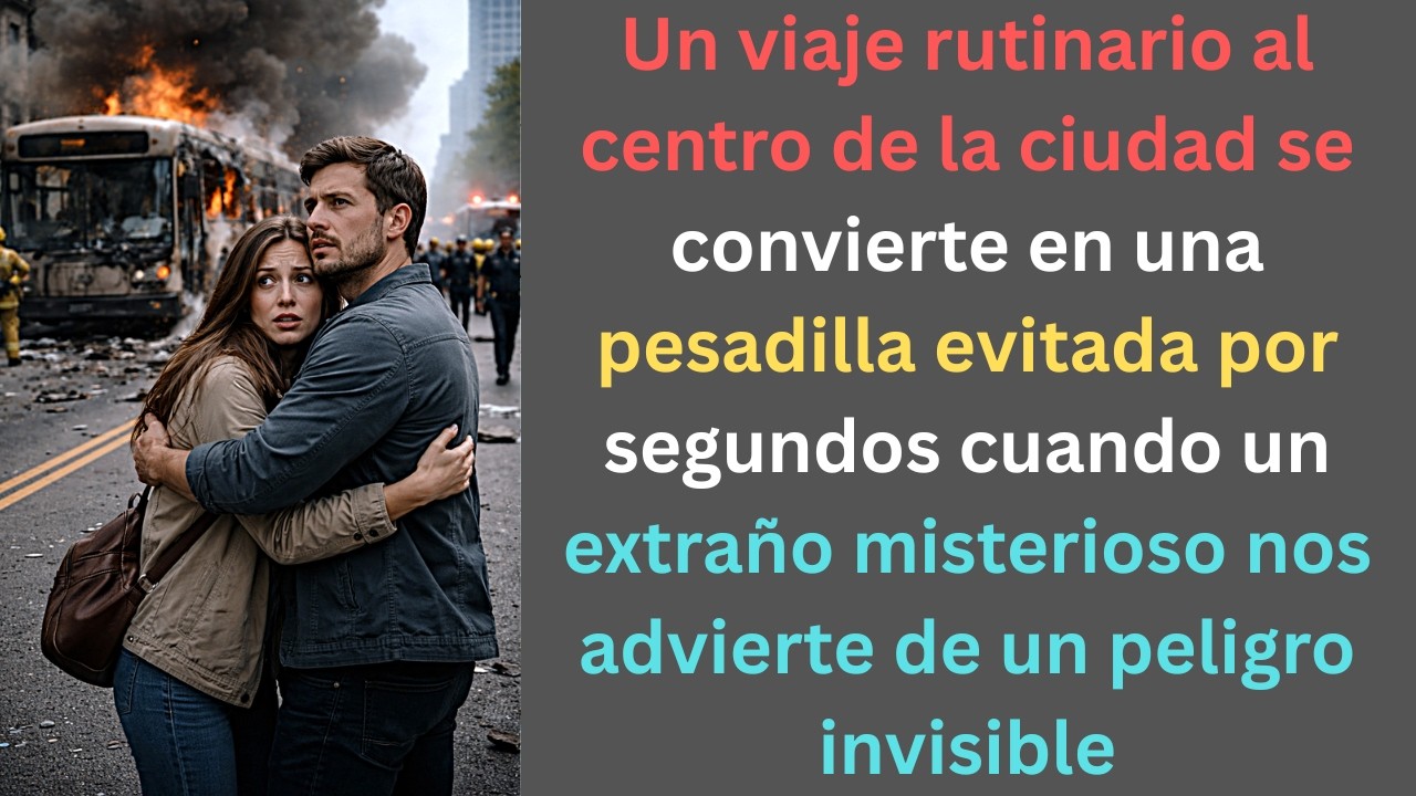 “El Extraño que Salvó Nuestras Vidas: La Advertencia del Autobús”