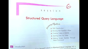 Structured Query Language Session 6 Information Technology Class 10th  Sumita Arora Code-402