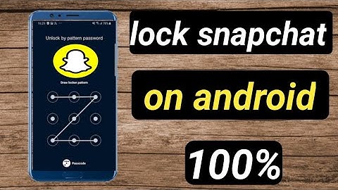 How to lock snapchat App on android mobile 2023 /snapchat lock