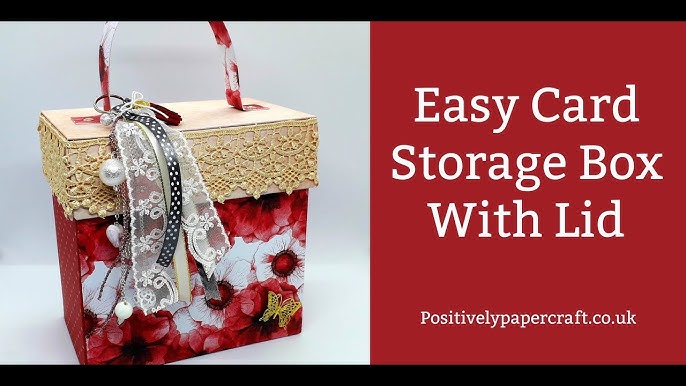 Tutoriel en vidéo: Boîte de rangement pour papiers / Storage box for paper  (video tutorial) - Missscrap