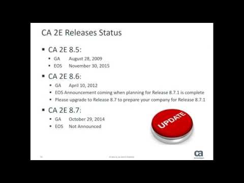 CA 2E Roadmaps