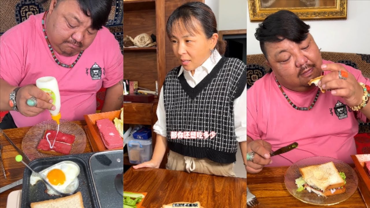 恩克被老婆监督！减肥餐只能吃三明治！ 【恩克】#野营 #烹饪 #food - YouTube