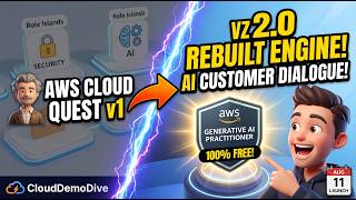 Everything NEW in AWS Cloud Quest v2.0 #AWSCloudQuest #GenerativeAI #CloudComputing #CloudDemoDive