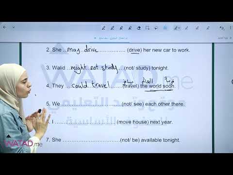 الصف السابع اللغة الانجليزية مراجعة امتحان الشهر الثاني مع المعلمة ضحى أبو شامة