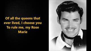 Video thumbnail of "Rose Marie  Slim Whitman with Lyrics"