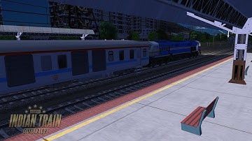 SOLAPUR to MUMBAI || WDP4D Loco with LHB Rajdhani || Indian Train Simulator