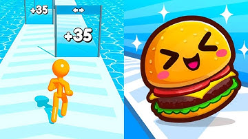 Tall Men Run Vs Food Run - Max Level Gameplay Walkthrough (Android iOS) New Update